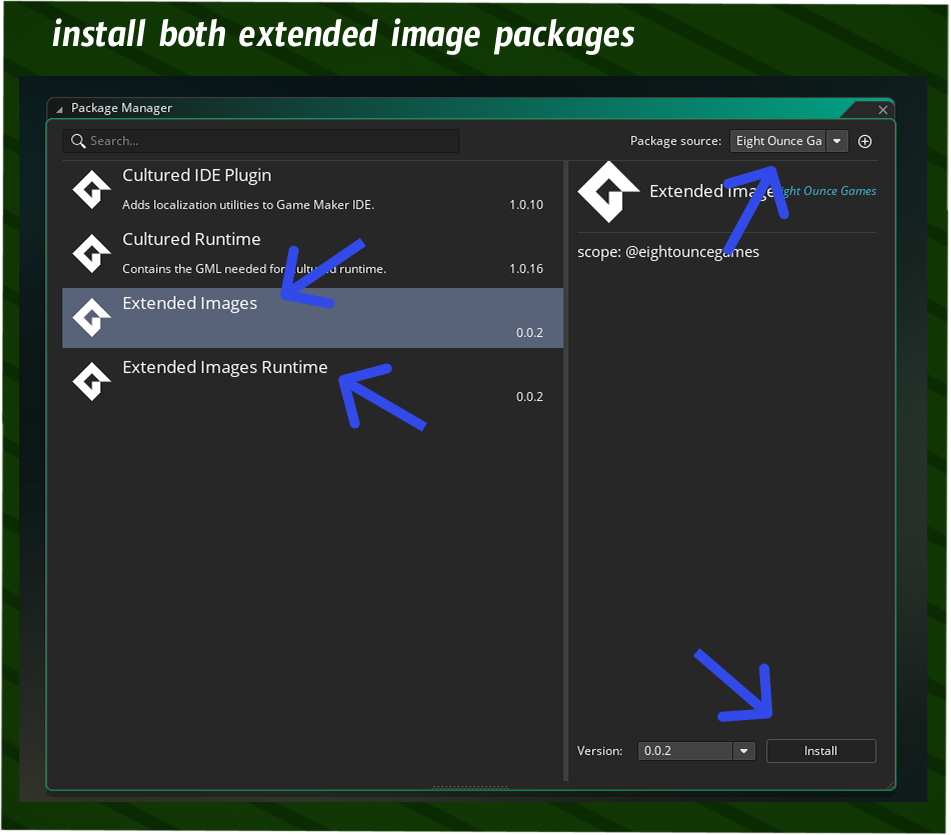 Install both Extended Images packages 