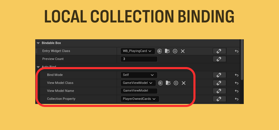 Automatic Local Binding is one of two options to one of the bound Widget Blueprint's View-Model